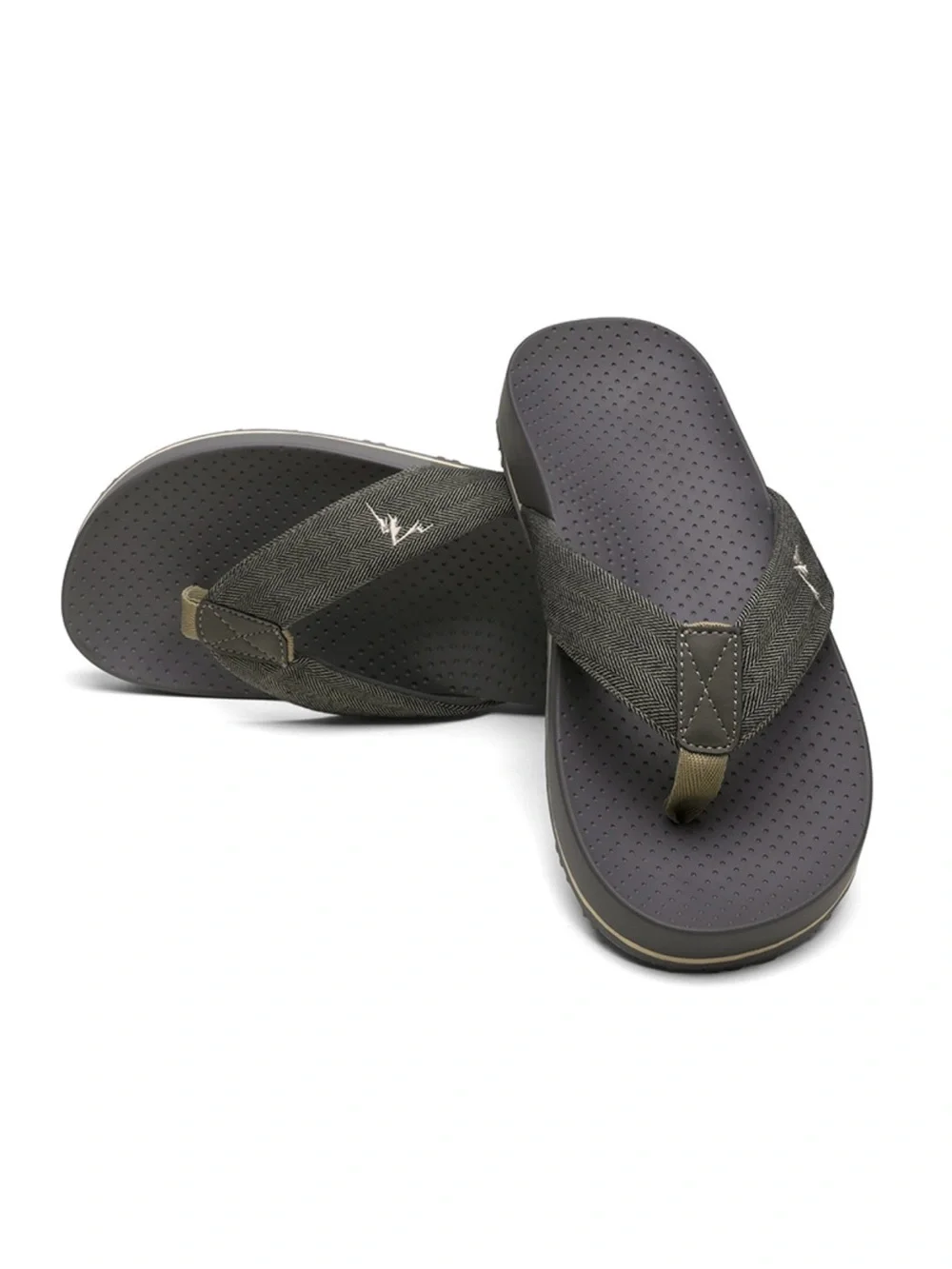 NORTIV 8 Men's Flip Flop with Arch Support Orthotic for Flat Feet